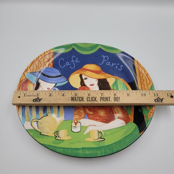 Sango Café Paris 4914 Decorative Plate 1994 China Bistro Scene - Picture 6 of 6